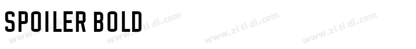 Spoiler Bold字体转换